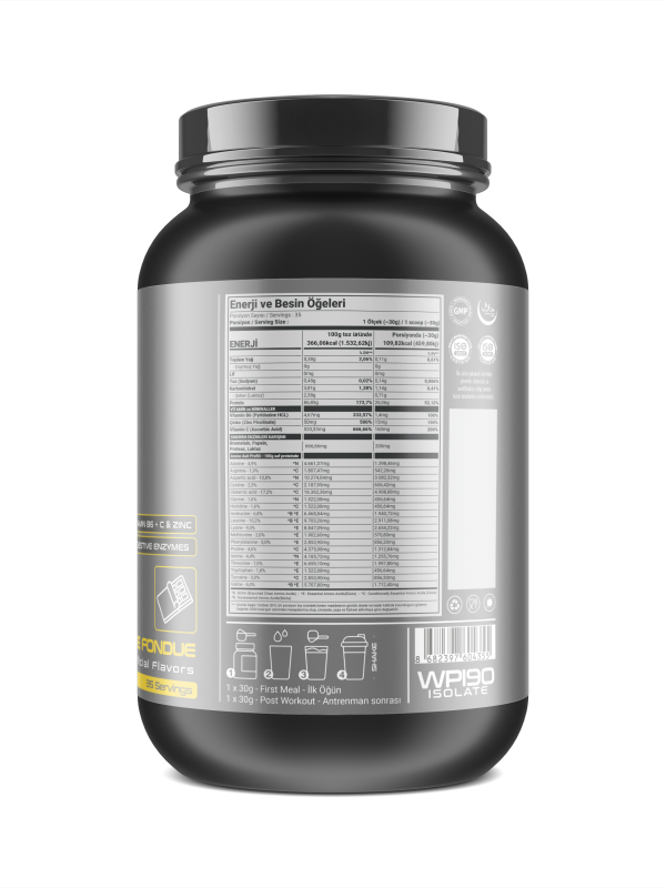 Whey Isolate 1050g - Çikolata - 35 Servis