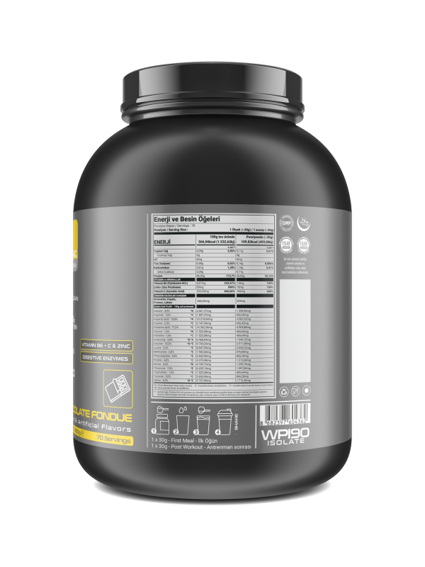 Whey Isolate 2100g - Çikolata - 70 Servis